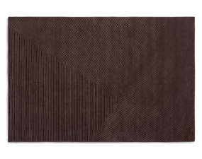 Row Rug Large, dark brown
