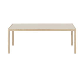 Workshop Dining Table 200x92, oak/warm grey linoleum