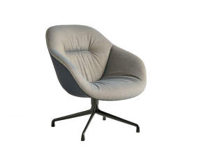 AAL 81 Soft Duo Lounge Chair Black Aluminium, Remix 852 / Steelcut Trio 195