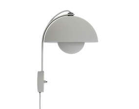 Flowerpot VP8 Wall Lamp, matt light grey