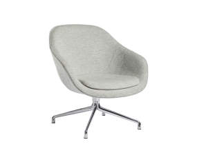 AAL 81 Lounge Chair w. Seat Cushion Polished Aluminium, Hallingdal 116