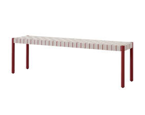Betty TK5 Bench, maroon/natural webbing