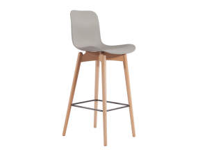  Langue Bar Stool High, natural / flint grey