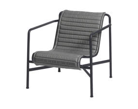 Palissade Lounge Chair Low Quilted Cushion, anthracite