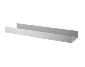 String Metal Shelf High Edge 78 x 20, grey