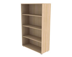 Popsicle Bookcase with 3 Shelves, oak