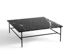 Rebar Coffee Table L100, soft black/marble