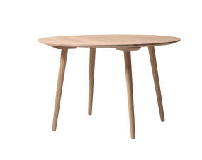 In Between SK4 Table Ø120, white oiled oak