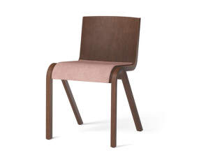 Ready Dining Chair Seat Upholstered, red stained oak/Canvas 356