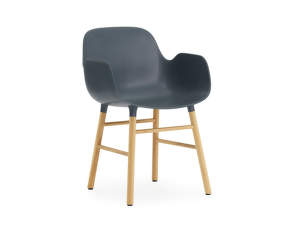 Form Armchair Oak, blue