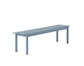 Linear Steel Bench 170 cm, pale blue