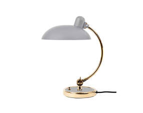 Kaiser Idell Luxus Table Lamp, easy grey / brass