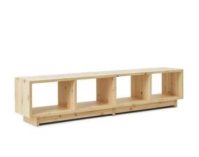 Plank Bookcase Low, pine