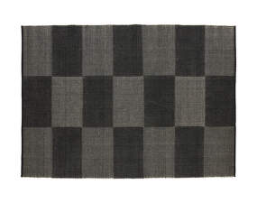 Check Rug 170x240 cm, black