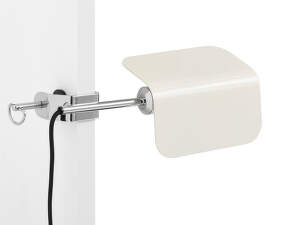Apex Clip Lamp, oyster white