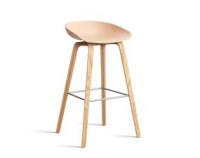 AAS 32 Bar Stool High Oak Veneer, pale peach