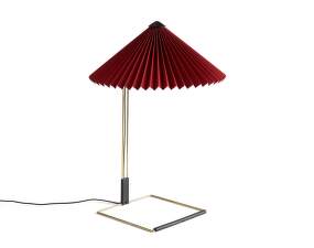 Matin 380 Table Lamp, polished brass / oxide red