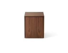Mass Side Table w. Drawer, natural walnut