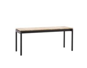 Ville AV27 Bench, warm black / teak