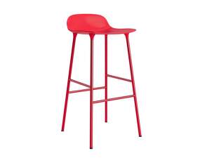 Form Bar Chair 75 cm Steel, bright red