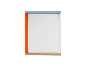 Colour Frame Mirror Small, blue/orange