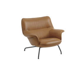 Doze Lounge Chair Low, Refine Leather Cognac / anthracite black