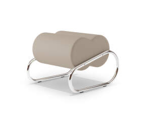 Fave Footstool, chrome/Spectrum Mineral