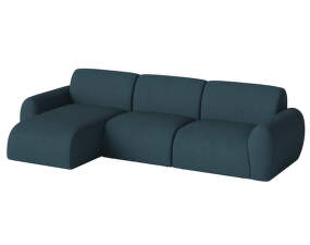 Núvol Sofa 3 Modules With Small Corner and Chaise Longue Left, dust blue