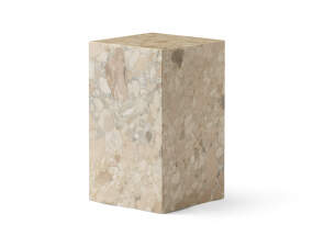 Plinth Side Table Tall, Kunis Breccia