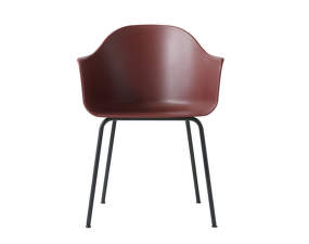 Harbour Dining Chair Steel Base, burnt red