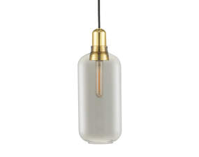 Amp Lamp Large, smoke/brass