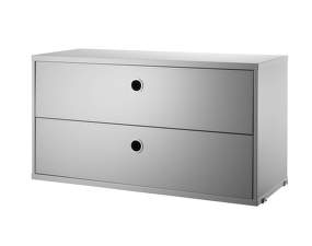 String Chest of Drawers 78 x 30, grey