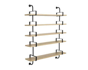Démon Shelf 2 155 cm, 5 Shelves, oak