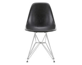 Eames Fiberglass Side Chair DSR, elephant hide grey/chrome