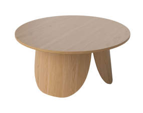Peyote Coffee Table Ø80, lacquered oak