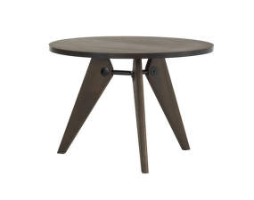 Guéridon Table 105, dark stained solid oak