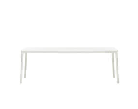 Plate Table 100x220, white MDF/white base