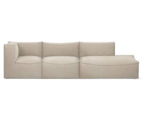 Catena 3-seater Sofa w. Open End, Cotton Linen
