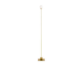 Snowball Floor Lamp, brass