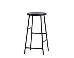 Cornet Bar Stool Low Black Steel, soft black