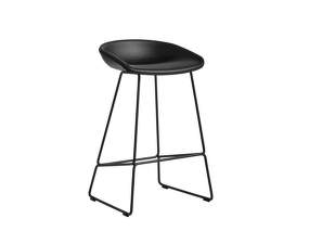 AAS 39 Bar Stool Low Black Steel, Sierra leather SI1001