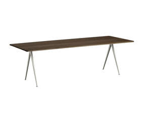 Pyramid Table 02 250x85 Beige Steel, smoked oak