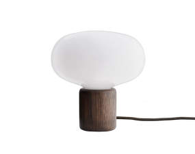 Karl-Johan Table Lamp, smoked oak w. sand opal glass