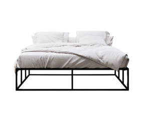 Nichba Bed Frame 160x200 cm, black