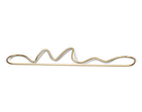 Curvature Towel Hanger, brass