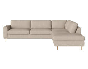 Scandinavia 5-seater Corner Sofa w. Open End, Baize