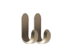 Curve Mini Hooks 2 pcs, matt gold