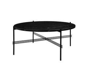 TS Side Table Ø80, black marquina marble