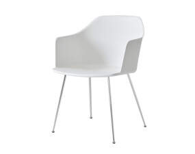 Rely HW33 Armchair, chrome/white