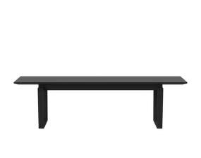 Nord Bench 160 cm, black stained oak